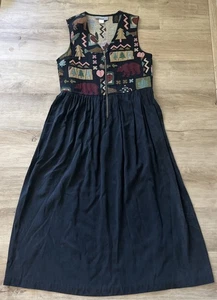 Carol Anderson California Vintage Kleid Made In USA Größe 8 Country Maxi - Bild 1 von 3