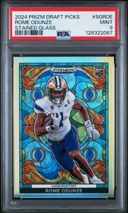 2024 Panini Prizm Draft Picks Buntglas #Sgroe Rome Odunze PSA 9 - Bild 1 von 3