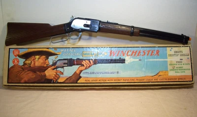 Años 60 ~ Winchester de Mattel ~ Palanca Acción Shootin Shell Cap Pistola Rifle con ORIG. CAJA Foto 1 de 4