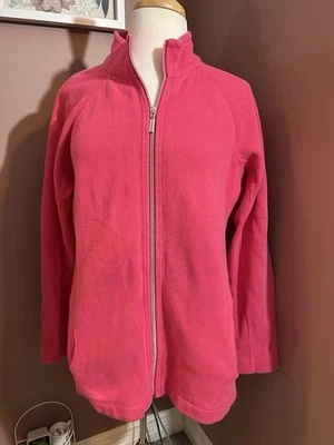 Tommy Bahama Jacket Women’s Size XL White Full Zip Cotton Blend Pineapple Logo - Image 1 of 4