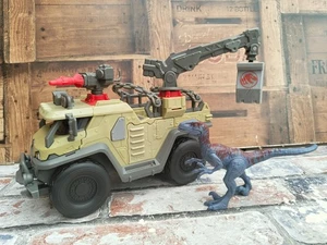 Jurassic World Capture 'N Crush Truck Fahrzeug mit Velociraptor - Bild 1 von 8