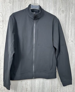 NWT Lululemon Mens Sojourn Track Jacket Black Full Zip Sweat Wicking Size Large - Picture 1 of 14