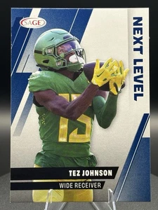 2025 SAGE Blue Next Level Riley Leonard RC #100 Oregon Ducks - Picture 1 of 3