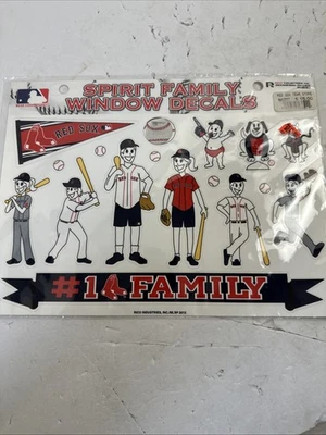 NEW IN THE PACKAGE BOSTON RED SOX SPIRIT FAMILY WINDOW DECALS FOR CAR OR HOME  - Image 1 of 4