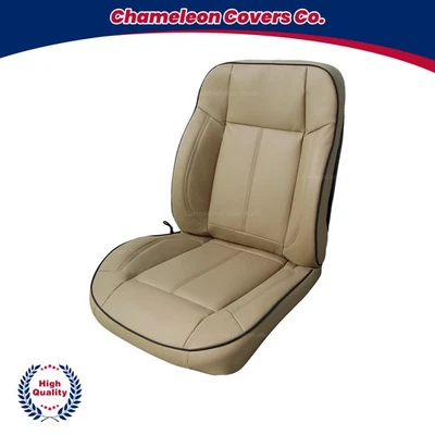 For 2006 - 2010 Hummer H3 Driver Side Bottom&Top Leather Seat Cover Black - Image 1 of 4