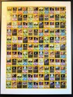 Pokemon Neo Discovery GERMAN Uncut Sheet FRAMED Museum Glass
