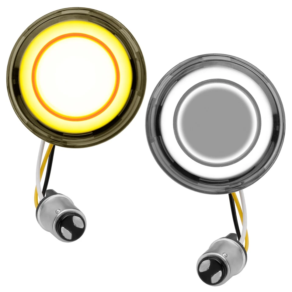 Motorcycle 1157 LED Turn Signal Light For Harley Softail Touring Dyna Sportster - Изображение 1 из 4