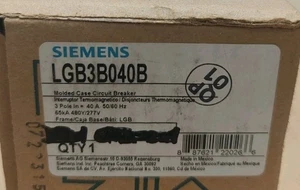 NUEVO Disyuntor Siemens LGB3B040B 3p 480v 30a NUEVO EN CAJA (LGB3B040) 16AVL - Imagen 1 de 3
