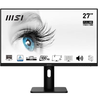 MSI PRO MP273APDE Office Monitor - IPS, 100Hz, DP, HDMI Pivot, Höhenverstellung - Bild 1 von 4