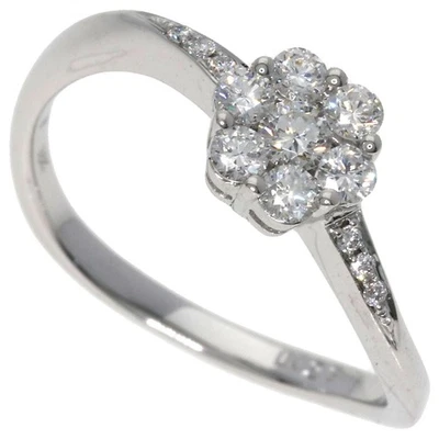 Ponte Vecchio  Flower motif Ring K18 White Gold  Ladies [Used] - Image 1 of 4