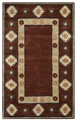 Alfombra Rizzy 10x14 bloques con bordes rojos cubos SU2014 - abril 10' x 14' Foto 1 de 3