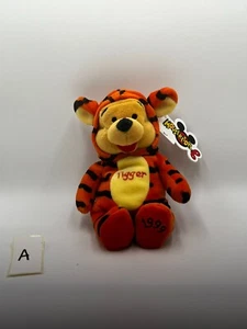 Disney Store Pooh Bear Dressed As Tigger 9" Plush Beanie Toy With Tags - Picture 1 of 4
