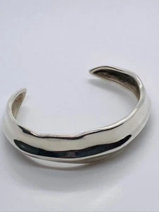 Brazalete Brazalete Tiffany & Co. Plata Esterlina Hoja Natural 925 6.25" - Imagen 1 de 9