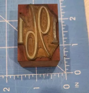 Vintage Letterpress Block Wooden 1961 Year Printing - Picture 1 of 2
