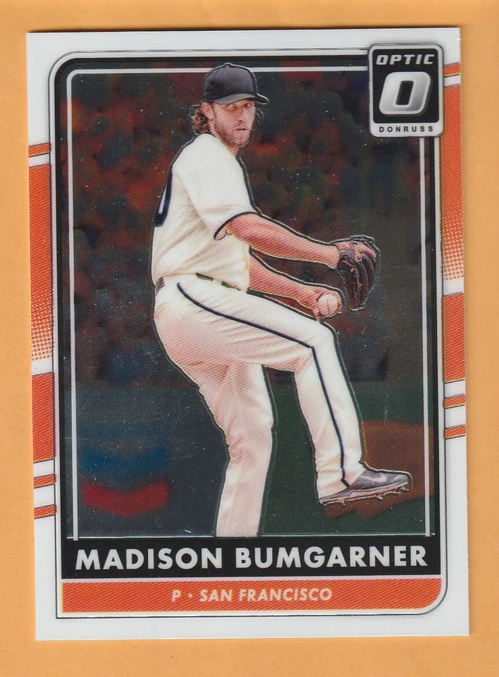 Madison Bumgarner San Francisco Giants 2016 Donruss Optic #150 Hudson NC 11Y - Image 1 of 2