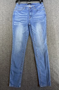 Trend And Build Women’s Size 28 Light Whiskered Denim Skinny Jean Pockets - Picture 1 of 14