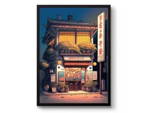 High quality poster of a  Evening at the Ramen Shop Poster, Japanese Anime Print - Picture 1 of 3