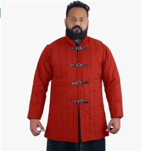 Abrigo grueso acolchado Gambesón THE MEDIEVALS Chaqueta Aketón Armadura (5XL) - Imagen 1 de 6