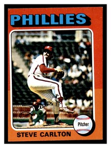 1975 Topps Mini STEVE CARLTON #185 PHILADELPHIA PHILLIES Fast Shipping  H.O.F.