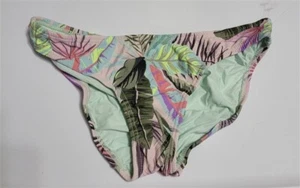 NWOT Pilyq PQ 8 Girls Pink Tropical leaves Saks Bikini Swim Bottom 113795 - Picture 1 of 2