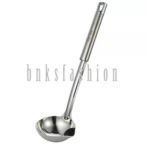 Stainless Steel Soup Fat Oil Separator Ladle Skimmer Filter Long Handle Spoon