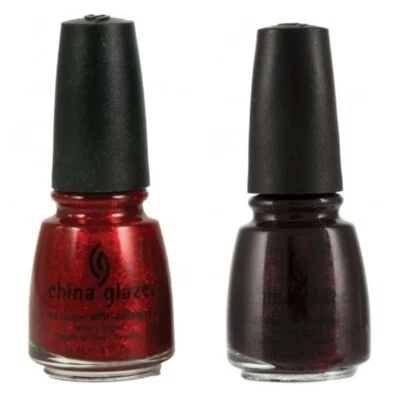 China Glaze RUBY PUMPS & LUBU HEELS Nail Polish DUO 14ml Bottle ***GIFT SET***
