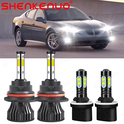 Para Pontiac Grand Am 1999-2005 4x faros LED haz alto/bajo + bombillas antiniebla Foto 1 de 4