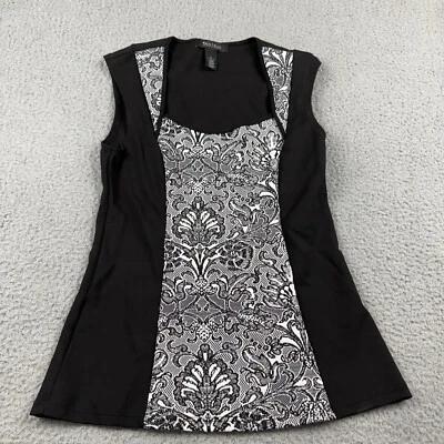 Camisa sin mangas de cachemira de encaje pequeña para mujer White House Black Market Foto 1 de 4