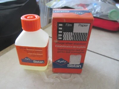 Agfa Sistan Image Silver Stabilizer New Old Stock 4fl.Oz. - Image 1 of 3