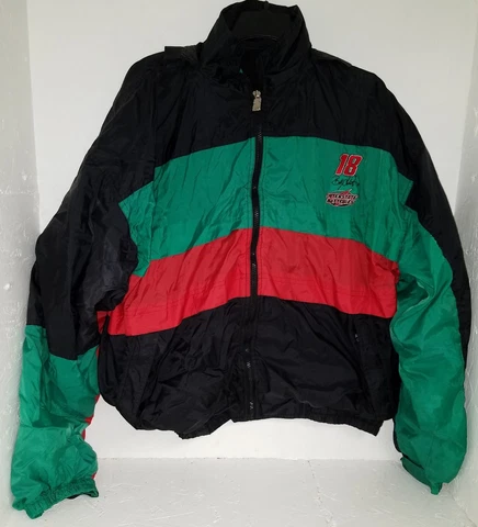 Vintage Bobby Labonte NASCAR Jacket #18 Interstate Batteries Mens L Comp View#16 Cover
