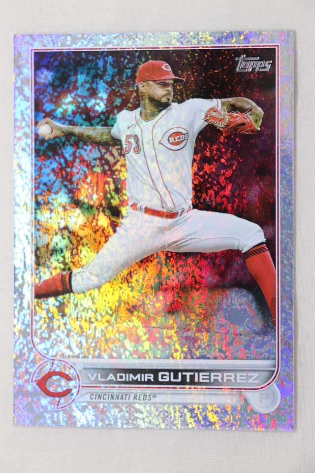 Vladimir Gutierrez - Reds - 2022 Topps Factory Set Foilboard Card #/390 - Image 1 of 1