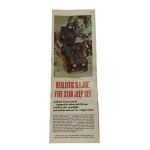 Vintage GI JOE 5 STAR JEEP SET EQUIPMENT MANUAL PAMPHLET - Picture 1 of 4