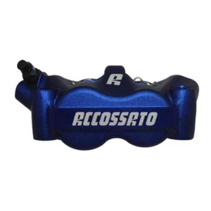 Pinza freno sinistra radiale anodizzato blu Accossato forgiata 100mm ST - Imagen 1 de 7