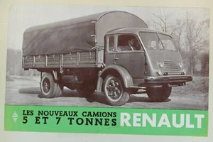 Prospekt Brochure LKW Renault 5 und 7 Tonnen Prospekt Kastenwagen  - Bild 1 von 3