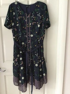 Liza Luxe by ModCloth Fit & Flare Dress Short Sleeve XL Fully Lined Whimsy NEW - Picture 1 of 17