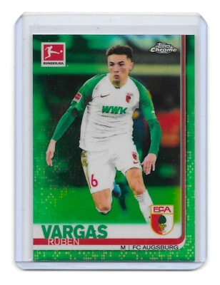 2019-20 CHROME BUNDESLIGA ROOKIE GREEN 75/99 [ RUBEN VARGAS ] AUGSBURG - Image 1 of 2