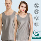 EMF Shielding Anti-Radiation 100% Pure Silver Fiber A-Shirt Tank Top Women Men