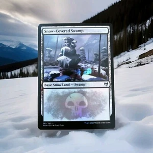MTG MAGIC THE GATHERING KALDHEIM FOIL #281 Snow-Covered Swamp - Bild 1 von 2