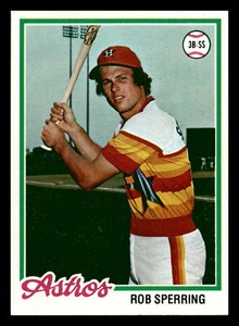 1978 Topps Rob Sperring Houston Astros #514 VG-EX Vintage - Picture 1 of 2