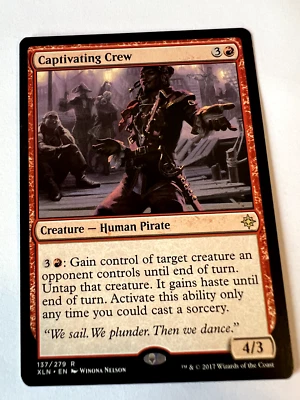 MTG Magic The Gathering Ixalan Captivating Crew Rare LP - Image 1 of 2