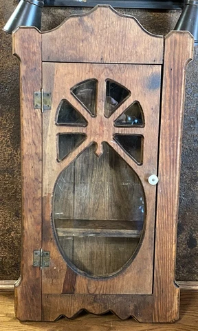 Antique Farm House Wood BATHROOM MEDICINE CABINET ~ Bath Folk Art Wall Storage Cover