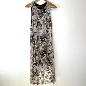 Karen Kane Dress Women Large Maxi Butterfly Floral Sleeveless USA Party Fun Core - Picture 1 of 13