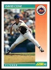 1992 Score David Cone New York Mets #680