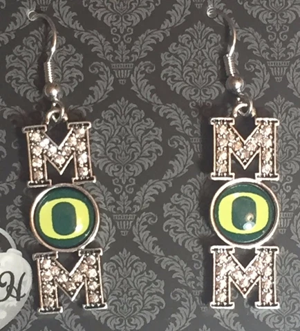 New Oregon Ducks Mom Fish Hook Earrings, Mother, Gift for Her Mom Cover