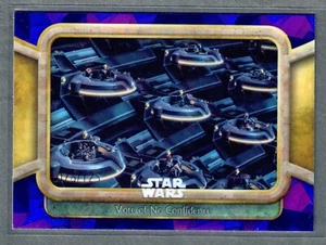 2024 Topps Star Wars Chrome Sapphire Vote of No Confidence Purple #/125 - Picture 1 of 2