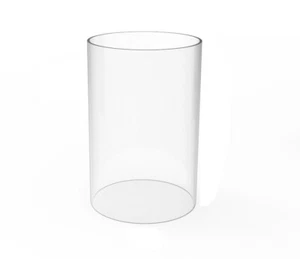 Clear Acrylic OpenEnd Tube 4" Diameter Nominal Pipe Transparent Choose Length - Picture 1 of 34