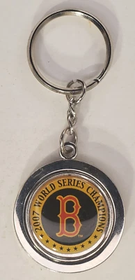 2007 Boston Red Sox World Series Champions  Keychain Ring w Spinner Center - Image 1 of 2