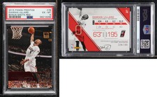 2015-16 Panini Prestige Bonus Shots Red /199 Damian Lillard #78 PSA 6