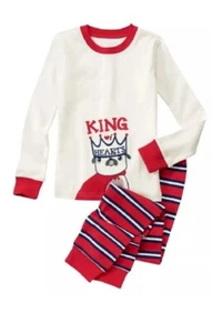 NWT Gymboree Boys Gymmies SZ 10 King Of Hearts Cotton L/S Pajama Set winter - Picture 1 of 3