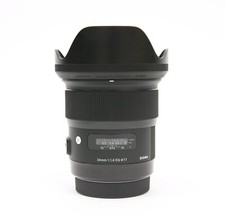 Sigma 24 mm f/1,4 DG HSM Art Objektiv für Canon EF mit beiden Kappen & Motorhaube